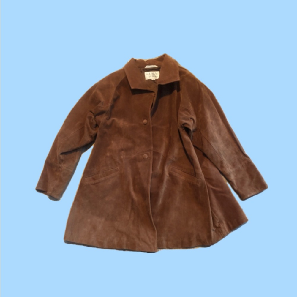 Vintage Brown Suede Coat